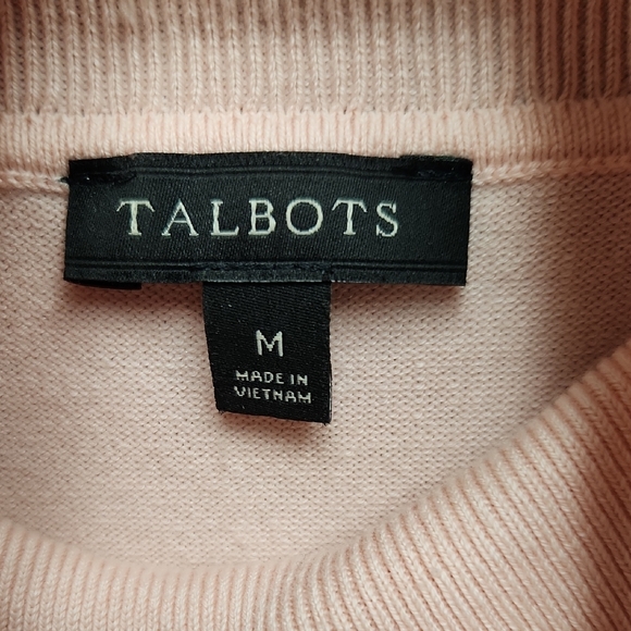 Talbots Soft Pink Cowl Neck Sweater - Picture 3 of 4